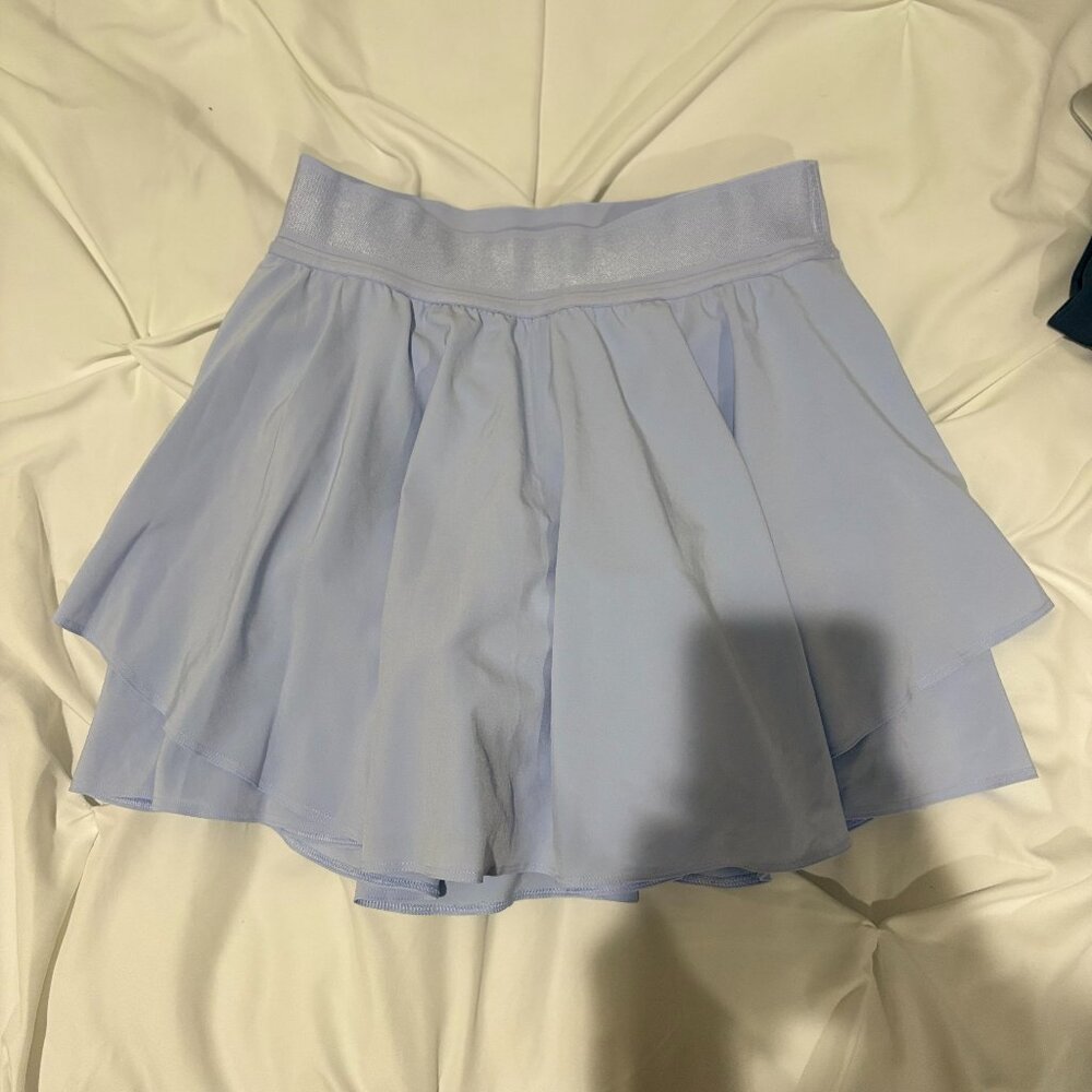 Light pastel blue Lululemon Court Rival High Rise Skirt size 4